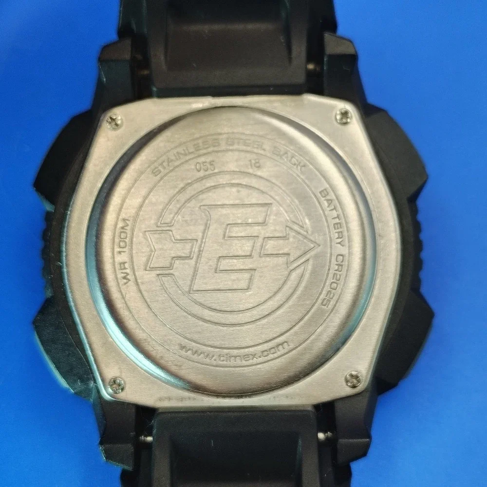 Vintage‎ 2000 Timex Expedition Indiglo Shock Y2K 42mm Mens Quartz Digital Watch